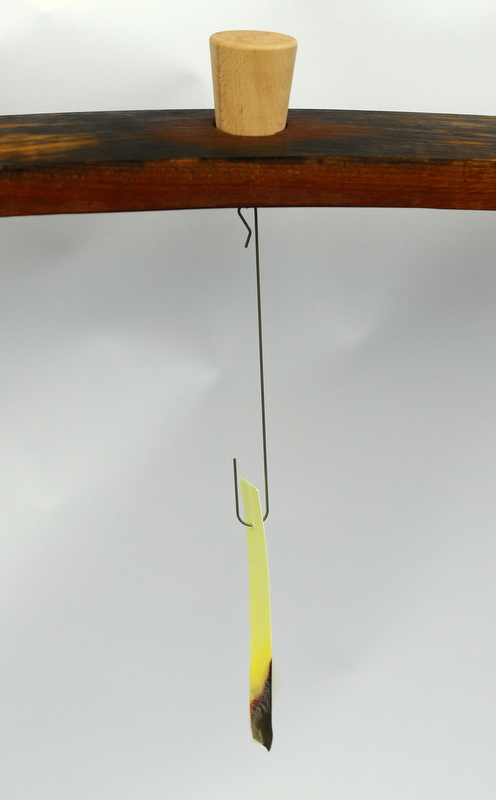 Burning sulfur wicks on wire